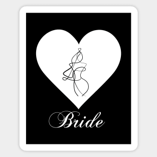 Bride and Groom. Bridal Shower. Wedding Party Sticker